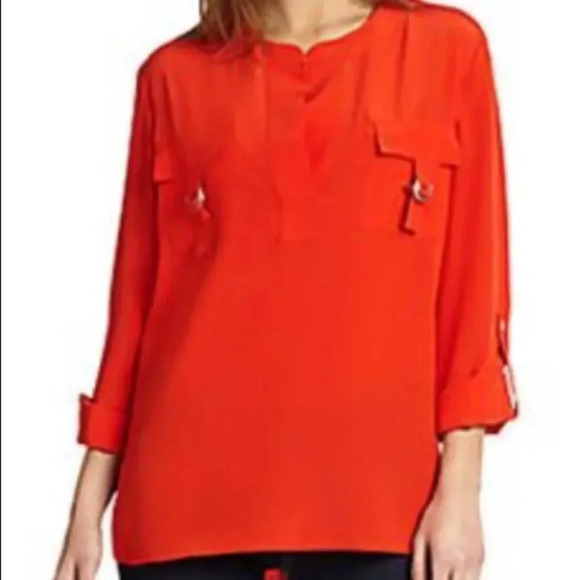 DVF Diane Von Furstenberg “Danielle” 100% Silk Blouse - Picture 11 of 11